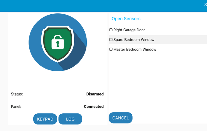 Alarm Dashboard Preview